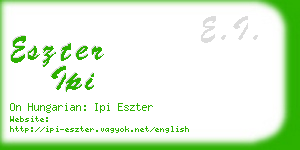 eszter ipi business card